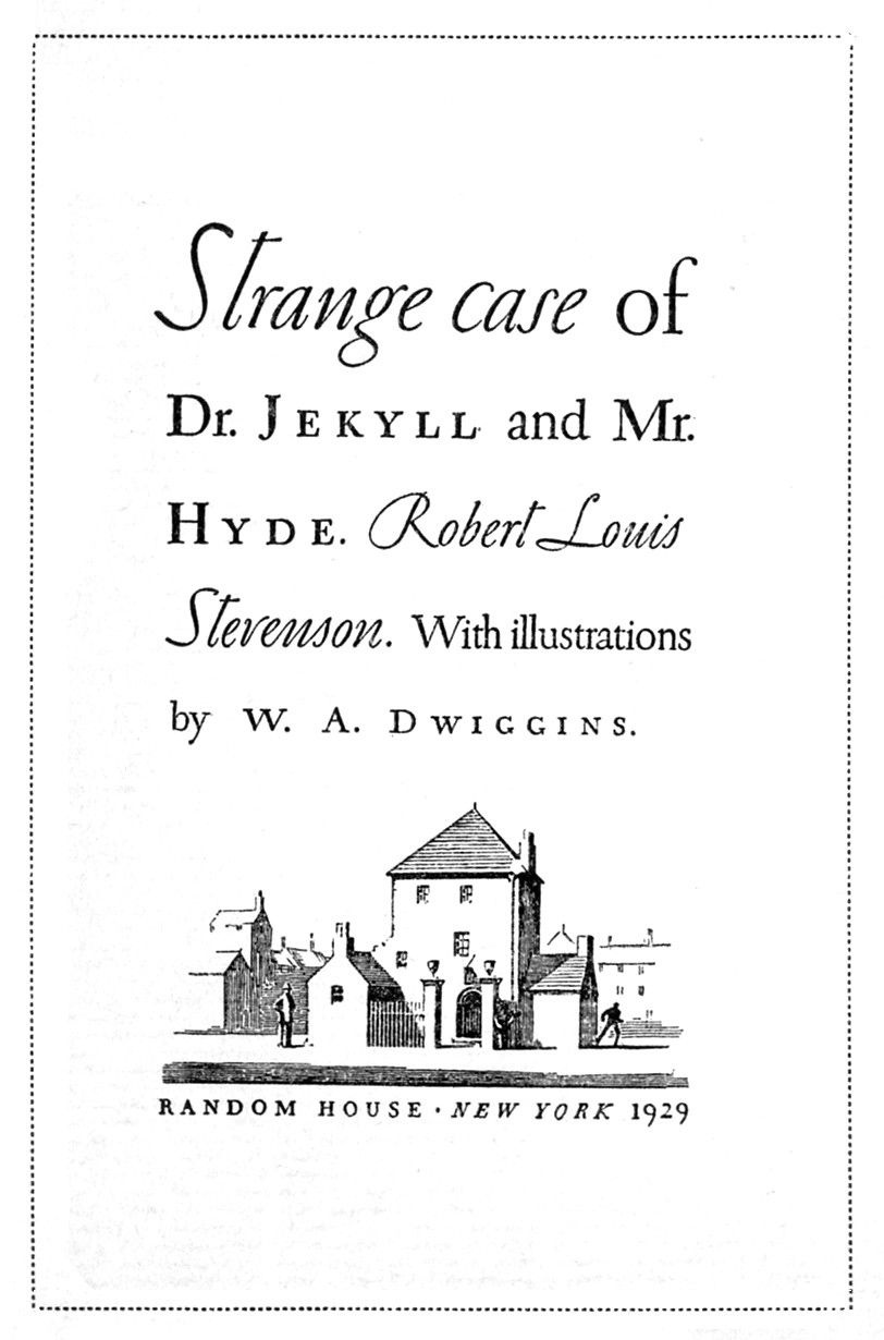 Jekyll and Hyde book cover [Robert Louis Stevenson, W.A. Wiggins]
